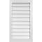 Ekena Millwork Vertical Surface Mount PVC Gable Vnt: Non-Functional, w/2"W x 1-1/2"H, Brickmould Frame, 18"W x 32"H GVPVE18X3202SN - alternate 1